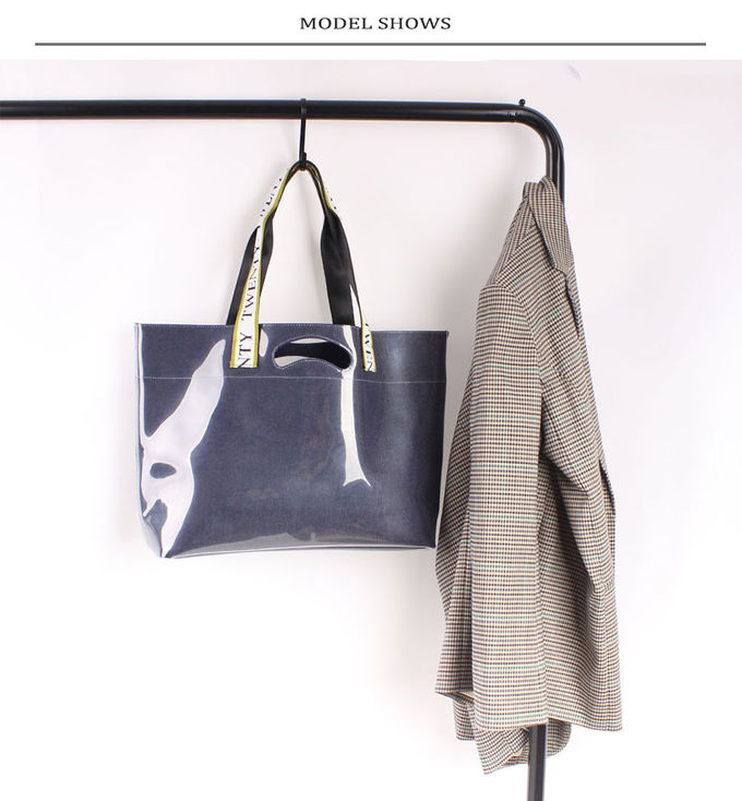 TPU Shopping Shoulder Denim Bag Two Layers