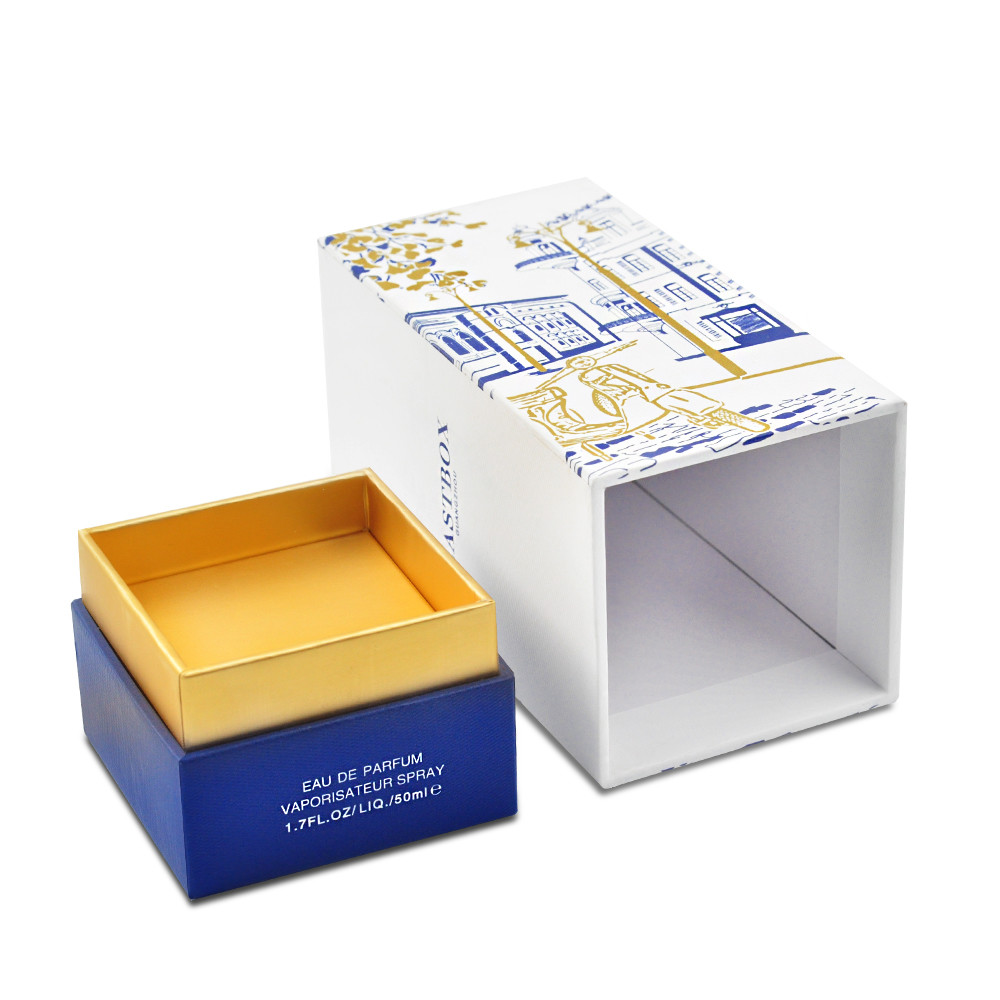 Square Luxury Gift Packaging Box For Perfumes Bottle Black 1200 Gsm Cardboard