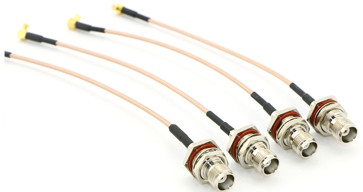 RG316 coaxial cable assembly with TNC connector and MMCX connector