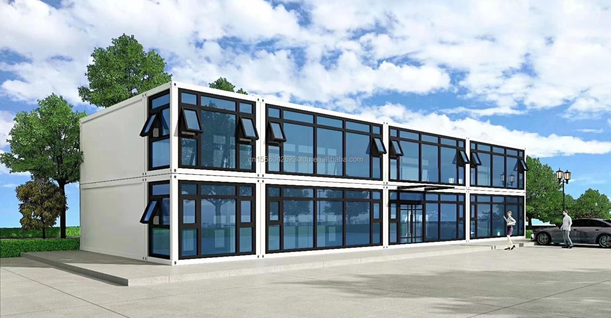 Modern Design 20ft Container Mobile House for Temporary Construction Site Migrant Workers' Living Quarters Solution