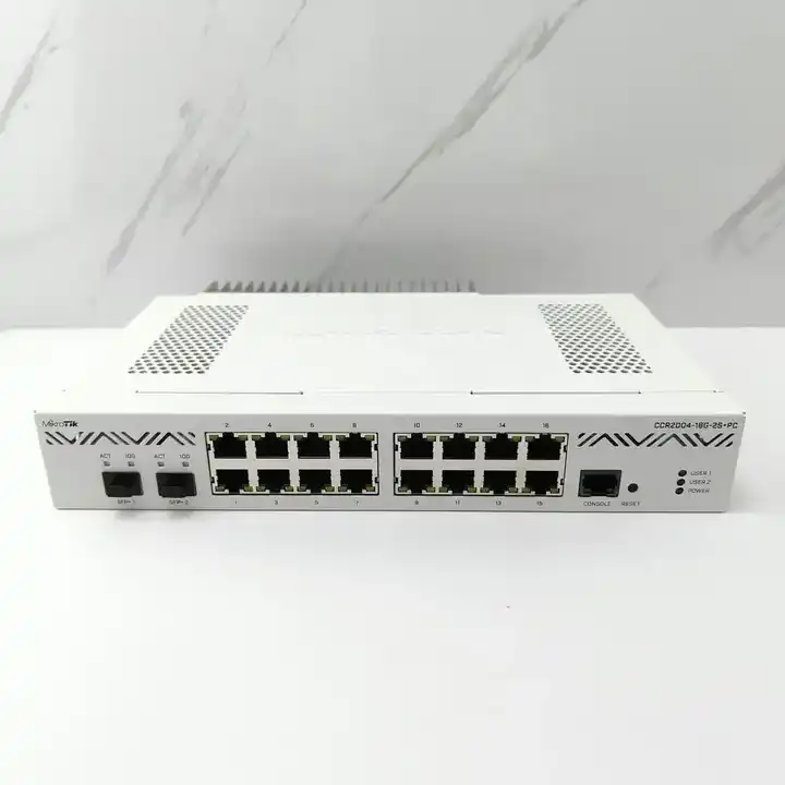 Wired Transfer Rate 10/100/1000Mbps 16 Gigabit 2 Gigabit Optical Port Smart Router CCR2004-16G-2S PC with Modem Function