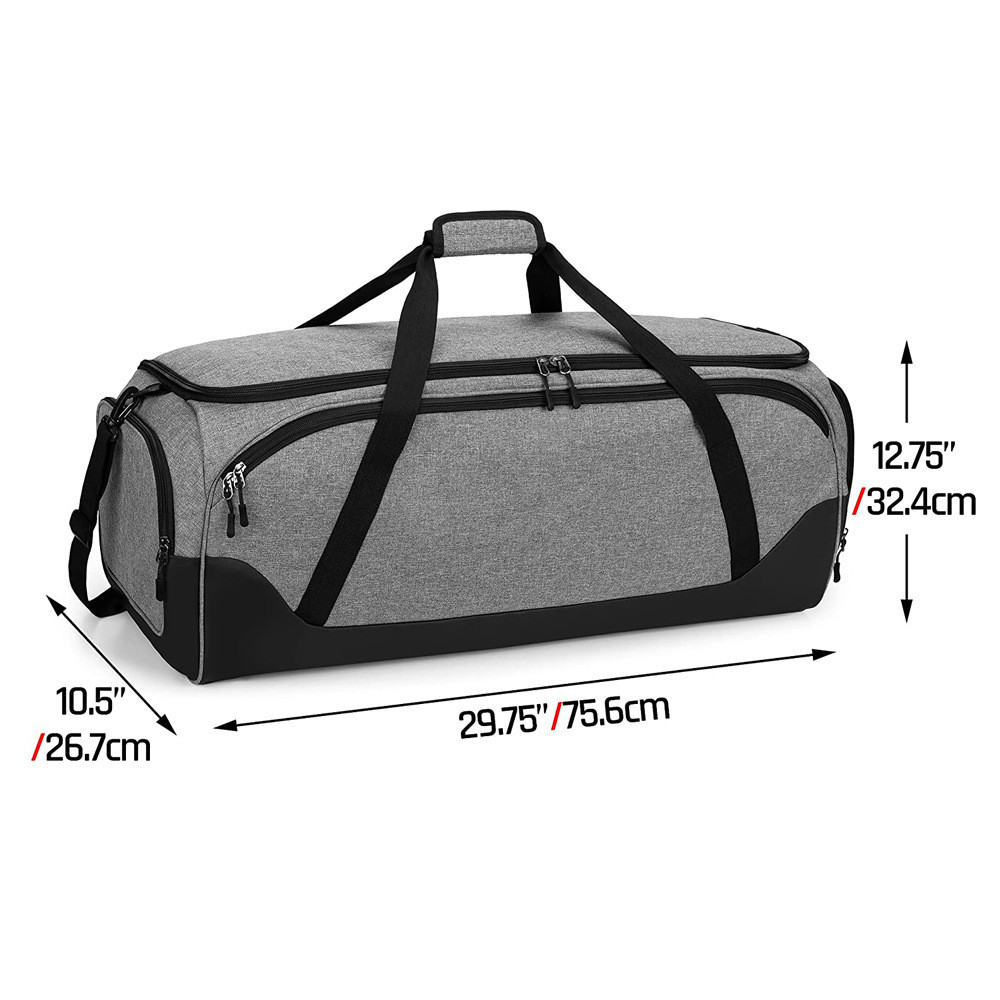 OEM Badminton Racket Cloth Bag Portable Tennis Duffle Bag With Shoe Compartment