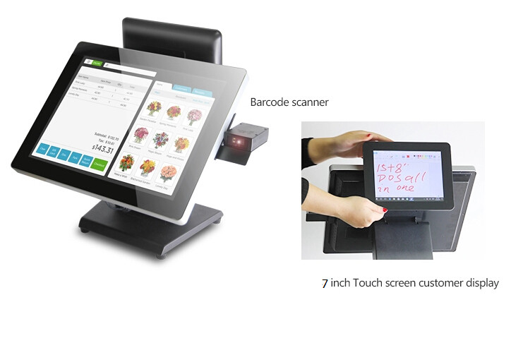 Win7 Win10 POS Touch Screen Monitor Dual Screen Pos Terminal AIO-1589-8''