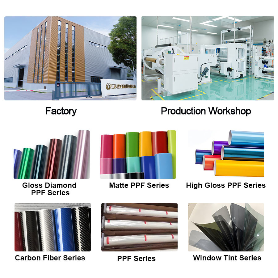 Self Healing 10 Year Warranty 190-240 Micron Color PPF KDPPF Auto Paint Protection Film Car Vinyl Wrap