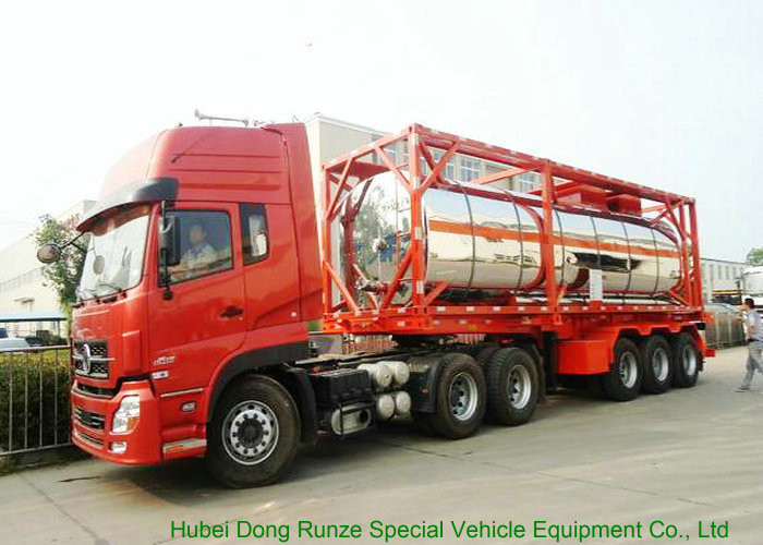 30FT Steam Heating Insulated Tank Container Stanless Steel For Phosphoric Acid H3PO4