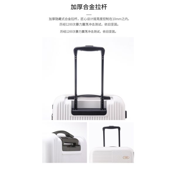 Front-Opening Multi-Functional Luggage New Pull-Along Suitcase with Multi-Directional Wheels Combination Lock Travel Case Leather Suitcase for Men and