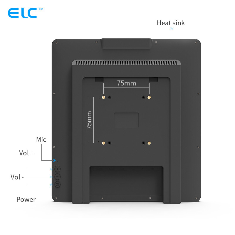 FCC Capacitive Touch Android 11 Dual Screen Digital Signage Wall Mount For Elevator