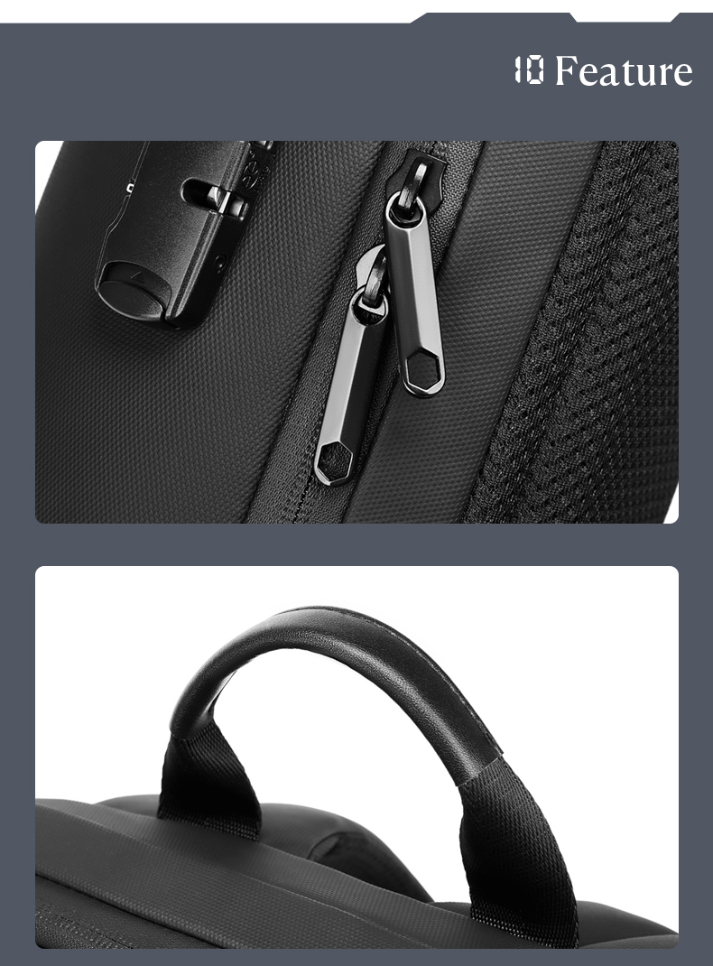 Softback Waterproof Business Backpack With USB Customized Logo