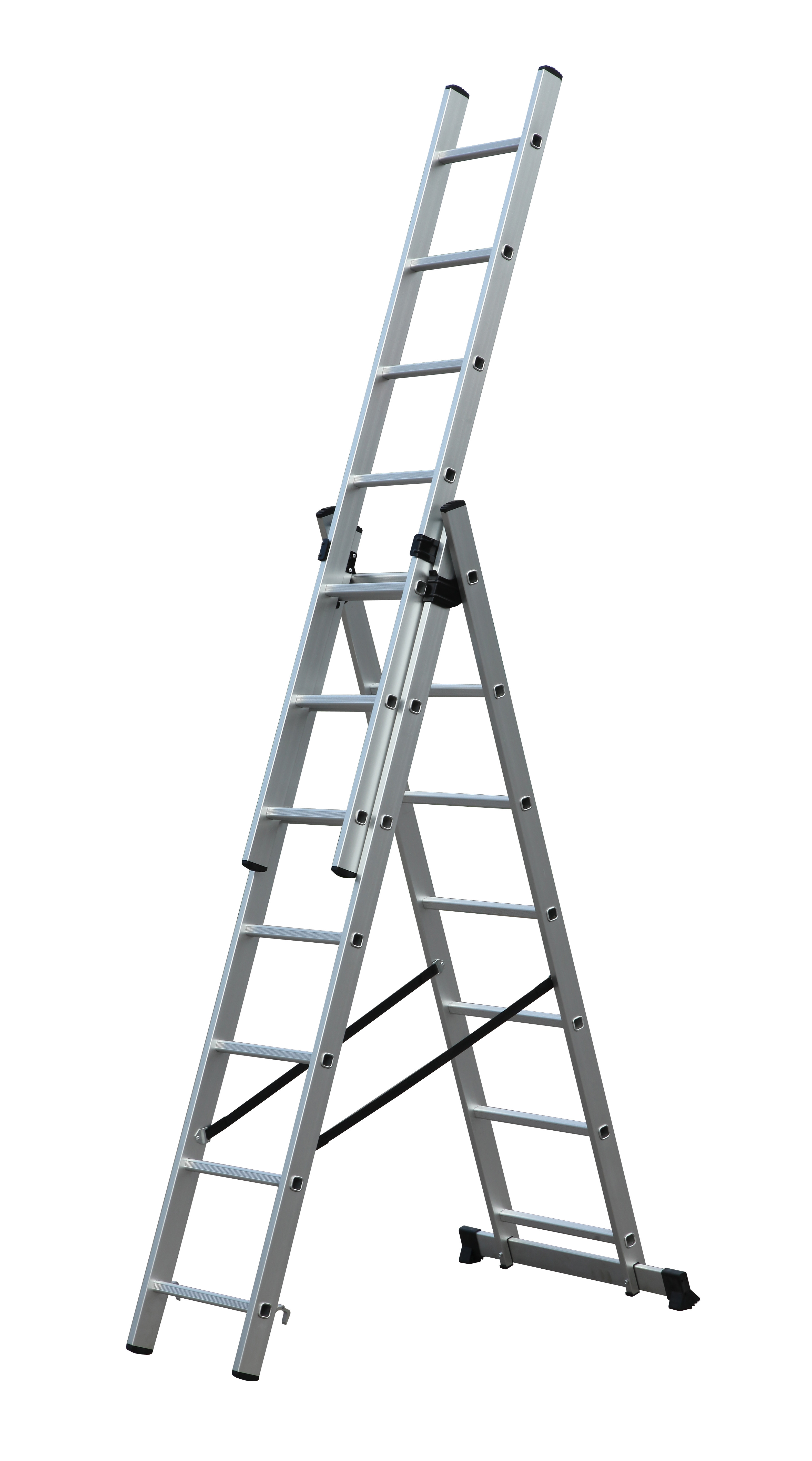 Convenient 3x7 Aluminium Multi Purpose Ladder High Strength Long Life Span