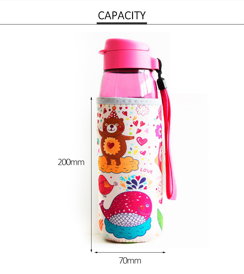 Portable Neoprene 70mm*200mm Drink Bottle Sleeve