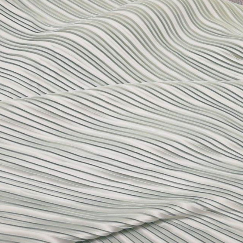 Glitter Stretch Polyester Pleated Crepe Woven Fabric Wrinkle Satin For Dresses