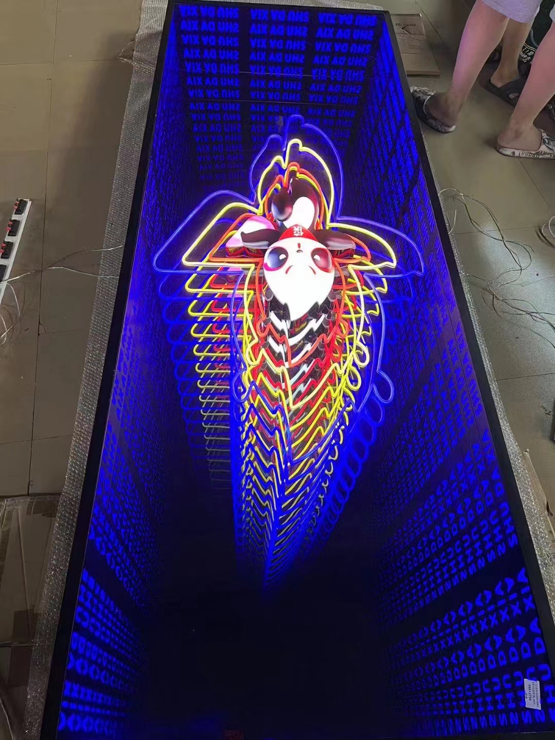 Contemporary Design Style Magic Tunnel Mirror Wall Hanging Endless 3d Led Infinity Mirror