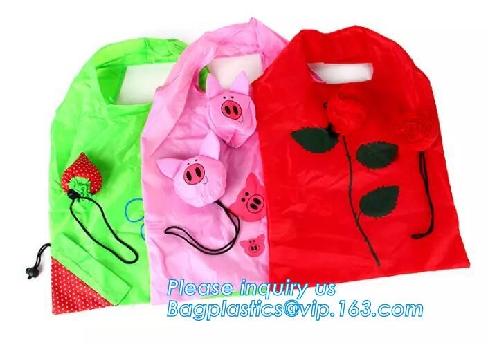 Promotion Custom Eco Friendly Sublimation Polyester Folding Shopping Bag,Promotional Sports Gym Sack Polyester Drawstrin