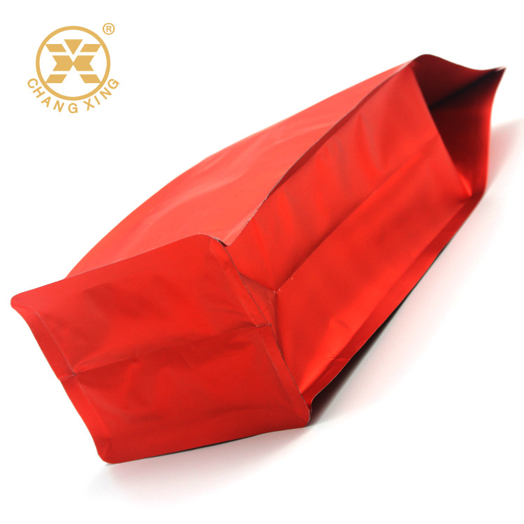 Foil Gusseted 1Lb Coffee Packaging Bags With Valve prined aluminium packaging bag