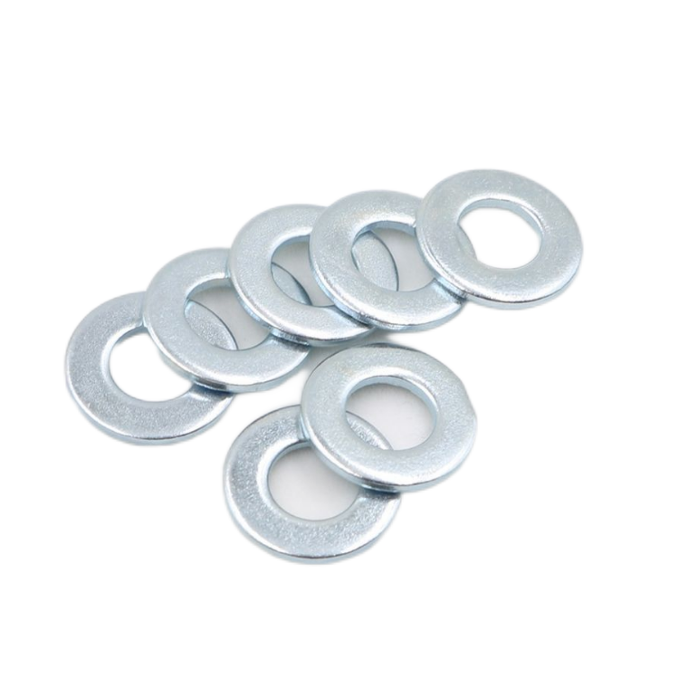 DIN Standard Black Zinc Plated Steel Flat Washer Custom Size 5mm Thickness M20 M8 M3 M4