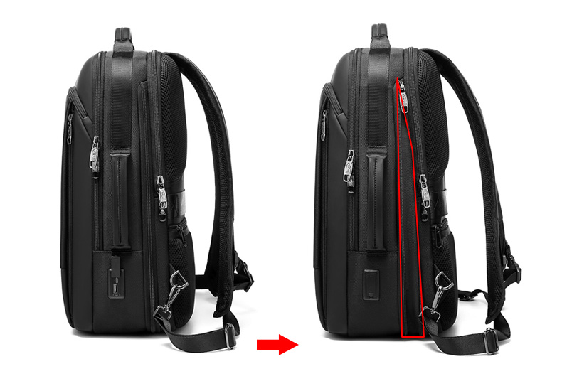High quality wholesale expandable men customized business travel waterproof backpack laptop backpacks