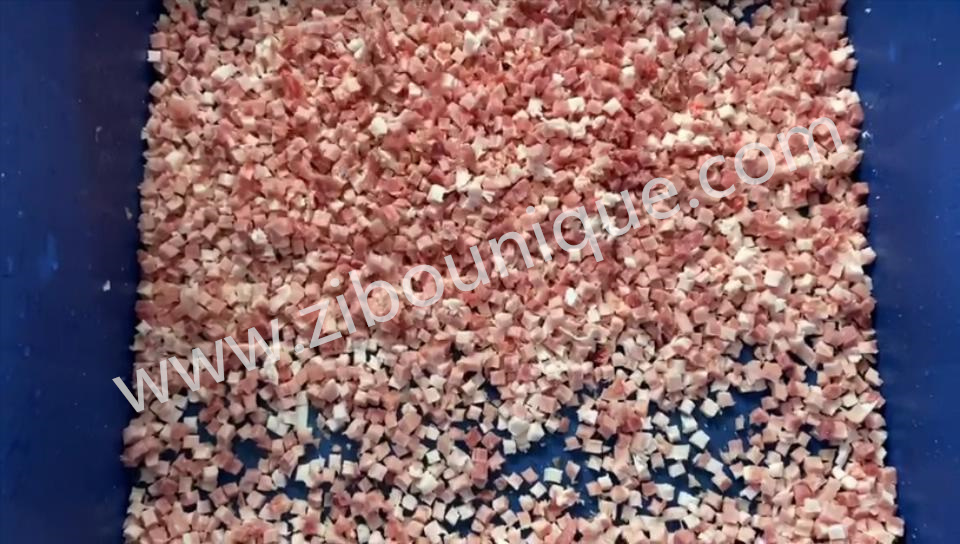 1775*1030*1380 mm Frozen Meat Beef Dicing Cube Cutting Machine