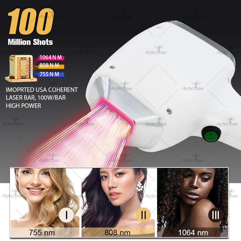 3500W 755nm 808nm 1064nm Hair Removal Machine with 15.6 Inch Touch Screen