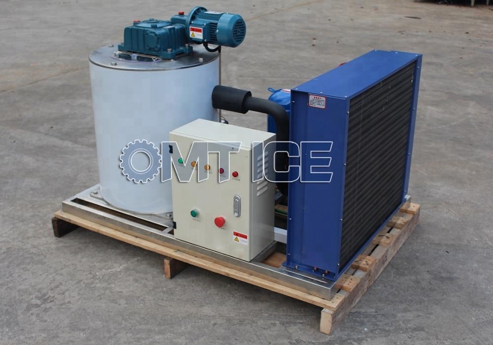 3Ton Seawater Flake Ice Machine Fishery Boats Flake Ice Making Machine German Bitzer Compressor
