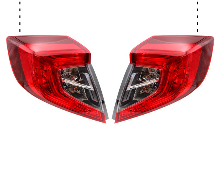33500-TET-H01 33550-TET-H01 Car Lighting System for Honda Civic 2016-2018 Tail Lights