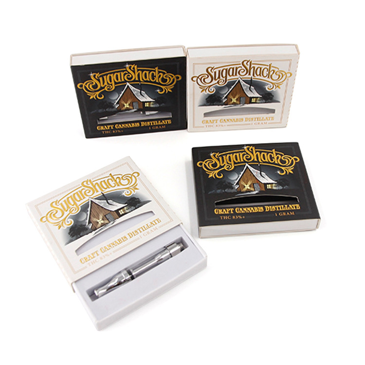 Matte UV Vape Cartridge Packaging Box PMS Printing With Display Window
