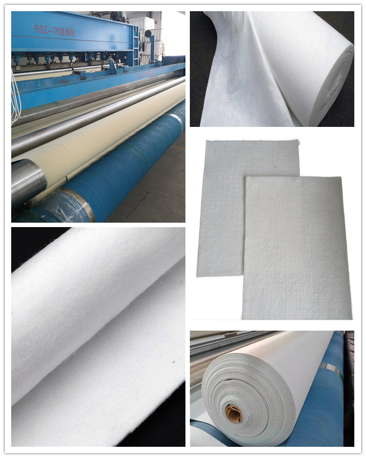 Non-Woven Geotextile for Civil Constructions 100g/sqm-800g/sqm Certificate ISO9001