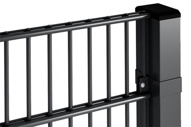 Security 656 Twin Wire Mesh Metal Welded Wire Fence With Square Post