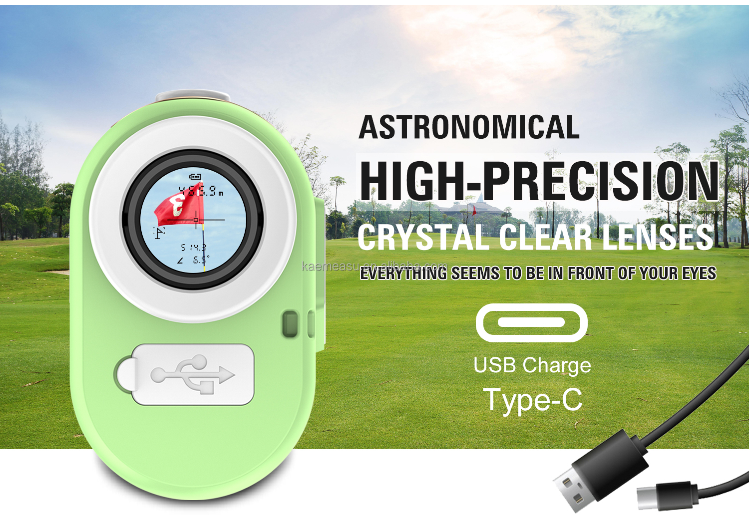 92*58*35mm Industrial Grade Golf Laser Rangefinders ODM 1000m Professional Golf Slope Scope Telescope