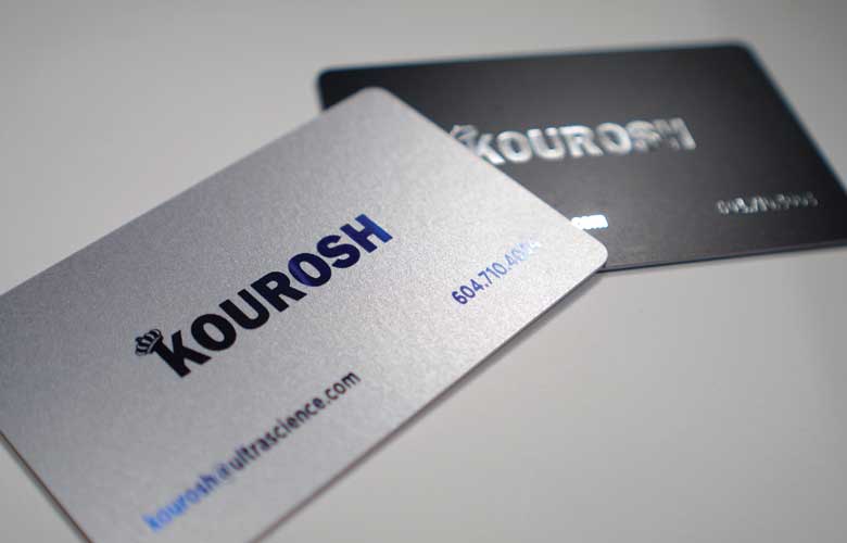 Preprinted Golden Plastic PVC Card Hot Stamp Foil Metallic Silver Printing OEM