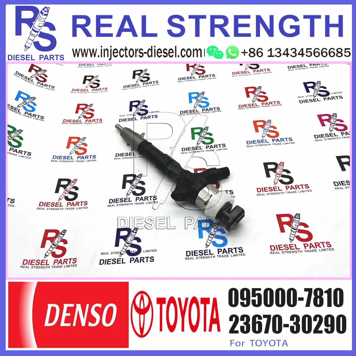 FST Diesel Fuel Common Rail Injector Assembly 23670-30120 095000-7810 For Toyota Dyna