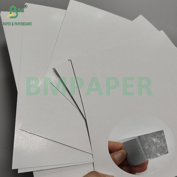 300gsm 330gsm White C2S Glossy Paper With Black Blue Core High Stiffness Paper