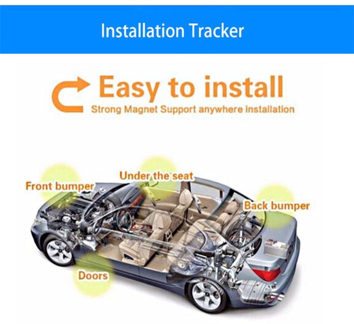 5000mAH Battery Strong Magnetic 4G GPS Tracker Rechargable Tracker Vehicle Real Time Positioning GPS Tracker 4G