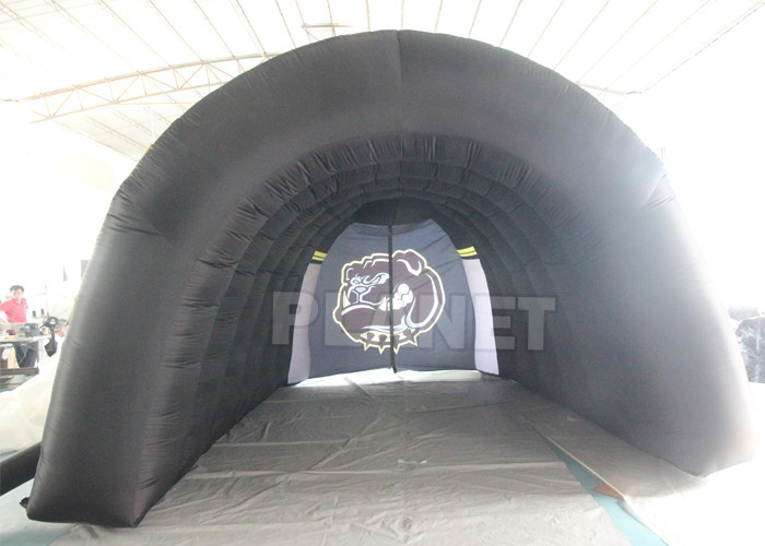 Custom Team Oxford Inflatable Football Sports Helmet & Tunnel Mascot Inflatable Bulldog Tunnel
