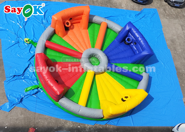 Giant Inflatable Games 8*8m Chow Down Inflatable Hungry Hippos Game For Kids And Adults Playing