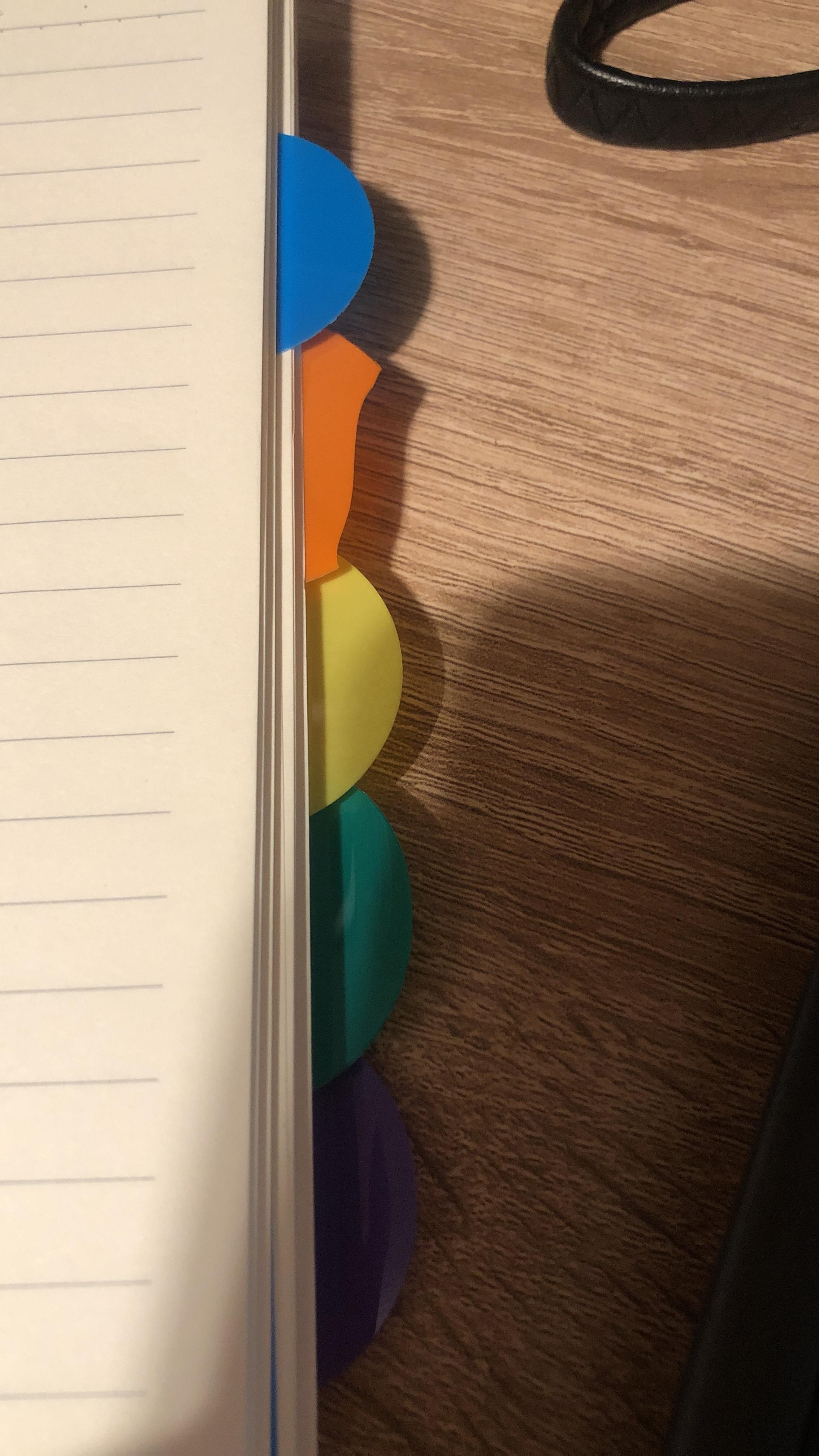 PP Cover A5 Project Notebook with Horizontal Line Inside Pages and Colored PP Dividers