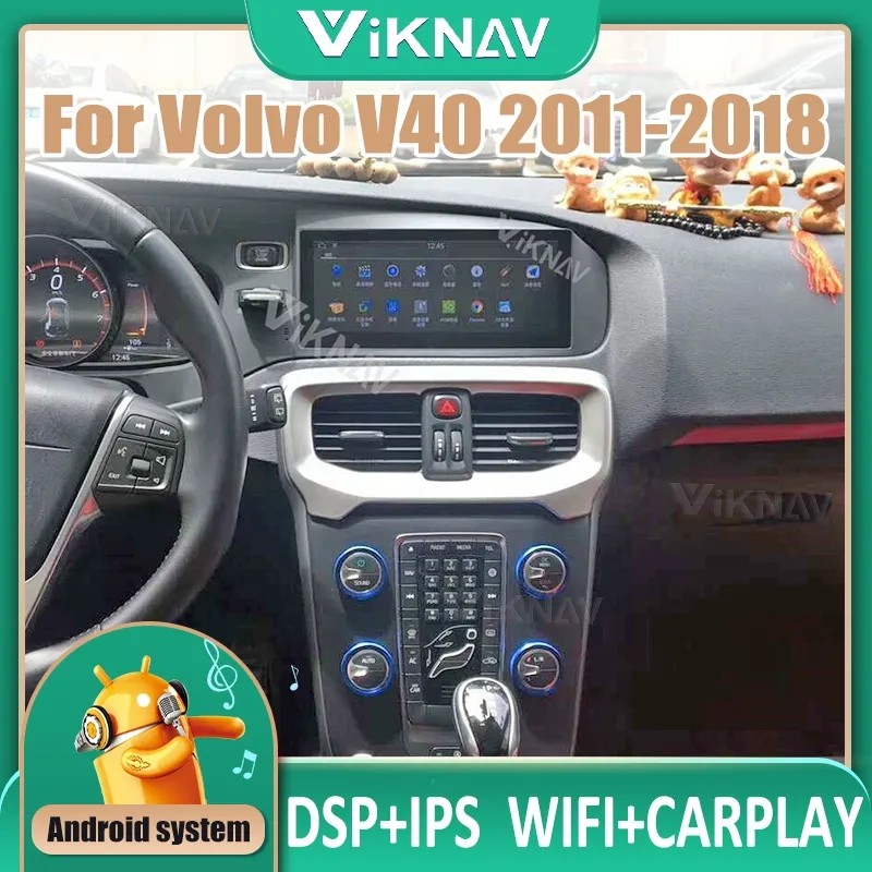 8.8inch Touch Screen Head Unit For 2011-2018Volvo V40 Multimedia Player GPS Navigation Wireless Carplay BT 4G wifi