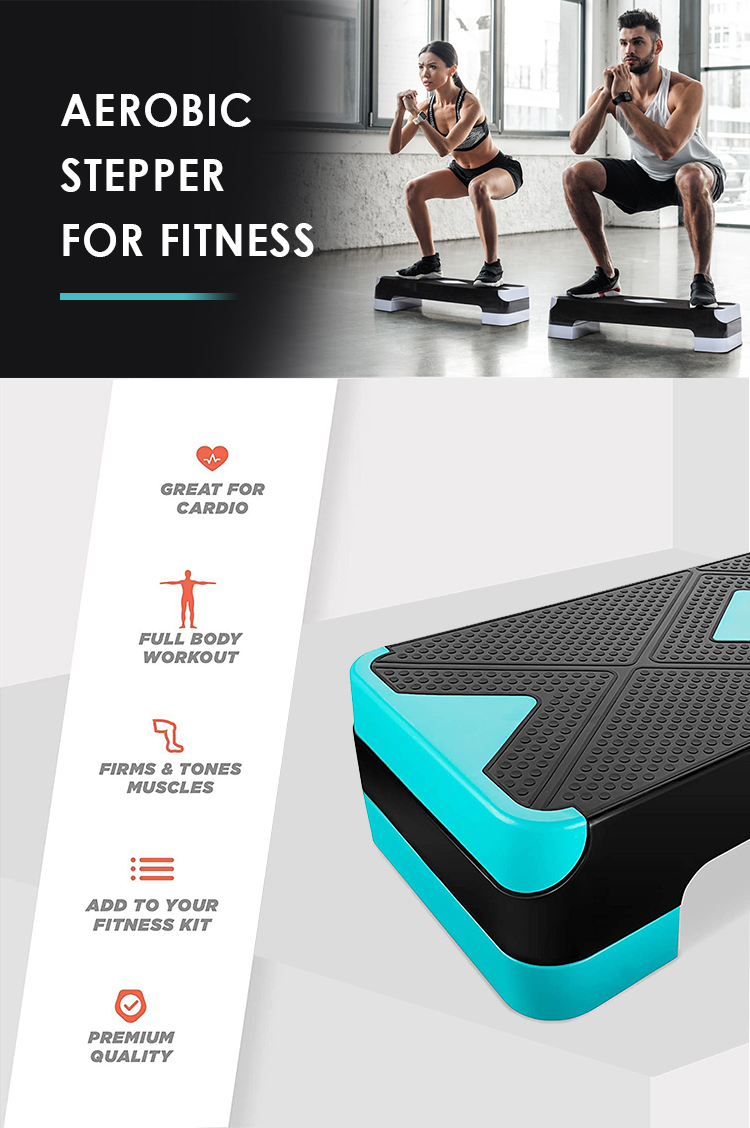 680MM 4in Aerobic Step Deck For Home Gym Fitness Training Multifunctional