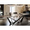 Buy cheap Marble hotel Dining Table With Stainless Steel Legs from wholesalers