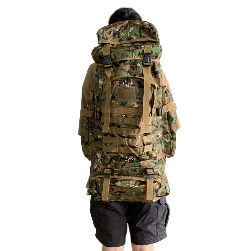 Outdoor Travel Special Shoulder Backpack with Khaki Color and Versatile Capacity