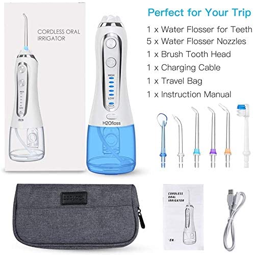 300ml IPX7 Oral Care Appliances Water Irrigation Dental Floss Power Irrigator Portable Water Flosser Teeth Cleaning Mini Travel