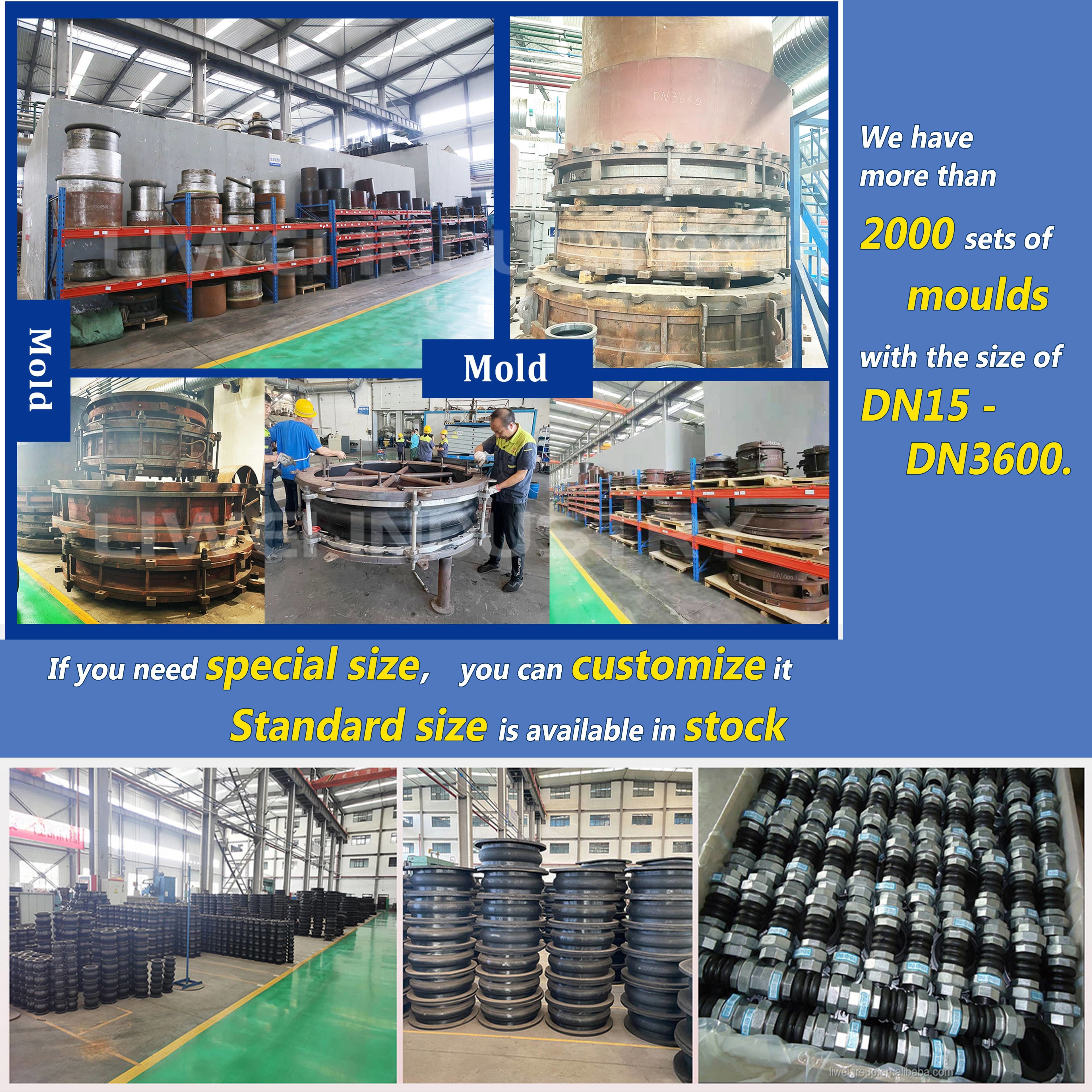 Custom Anticorrosive Wear-Resistant Hot-Dip Galvanized Flange Single Ball Flexible Rubber Joint