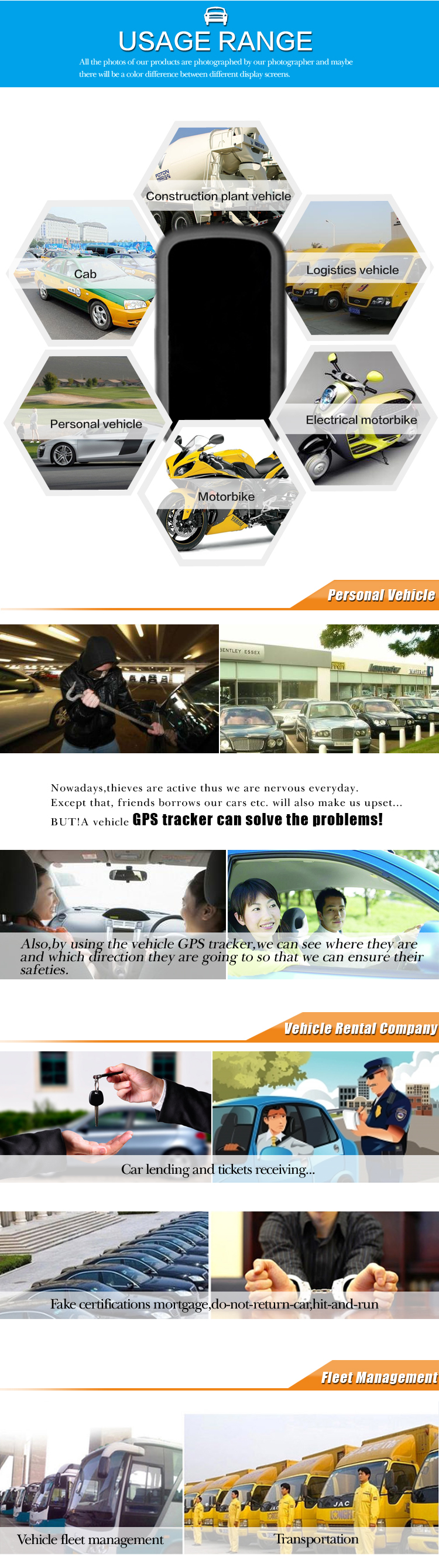 LK208 Low Cost Hi-Tech Bike Motorbike Car Vehicle Truck Van Person Pet Item Asset Luggage Ship Animal Cow GPS Tracker
