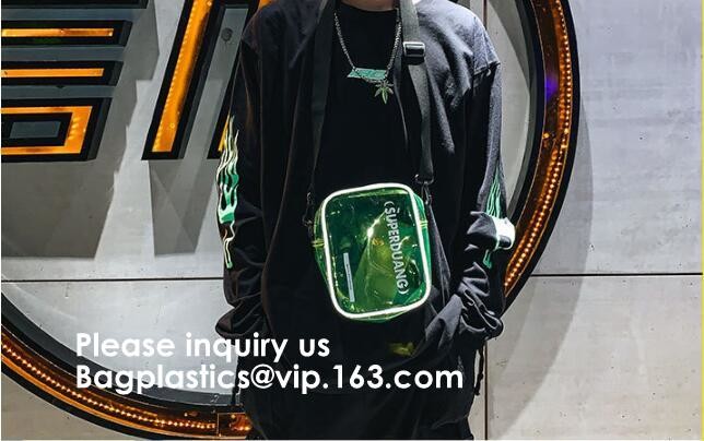 Crossbody Bag with Adjustable Shoulder Strap, Zippered Top, Perfect for Stadium, School, Sports Games, Concerts Clear St