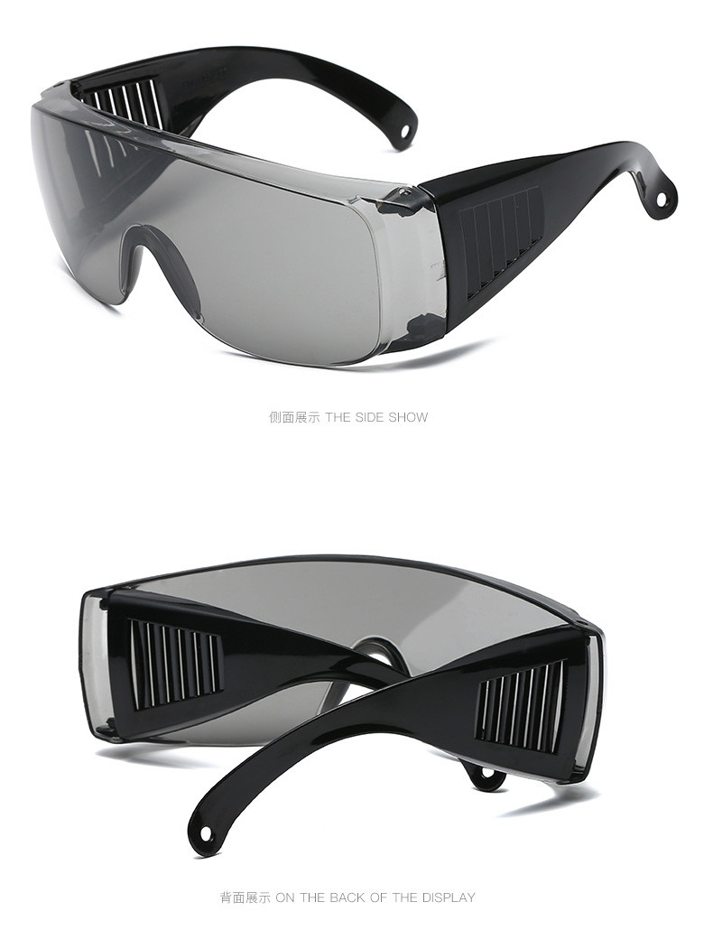 Transparent Lens Oversized Sunglasses UV400 38g Windproof Goggles