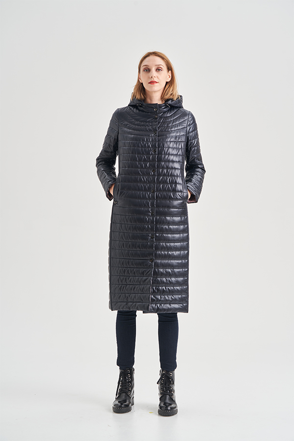 FODARLLOY Wholesale Ladies Warm Hooded Cotton-padded Clothes Women Slim Long Winter Jackets Women Coats