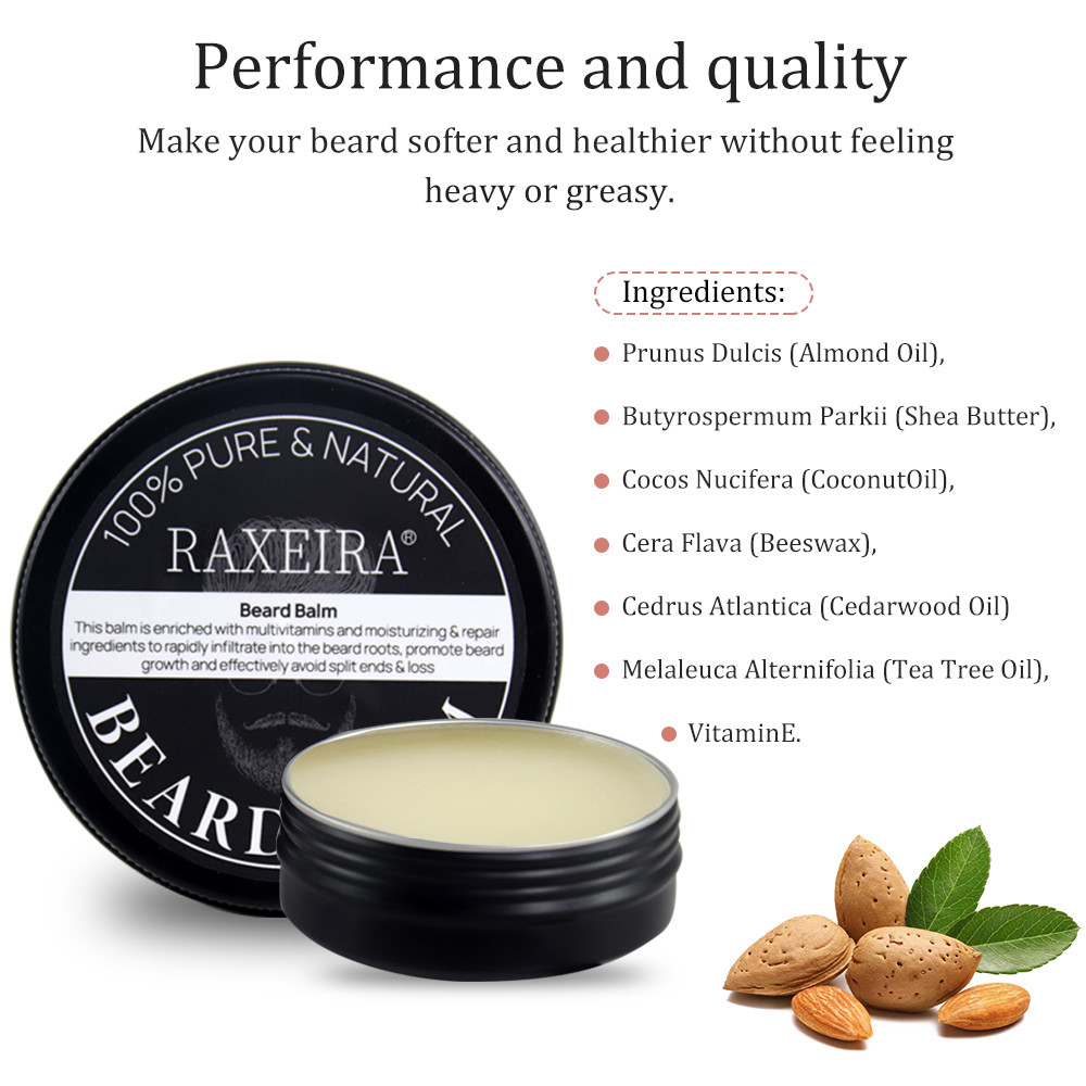 Private Label Moisturized Beard Cream Organic Softer Smoother For Men