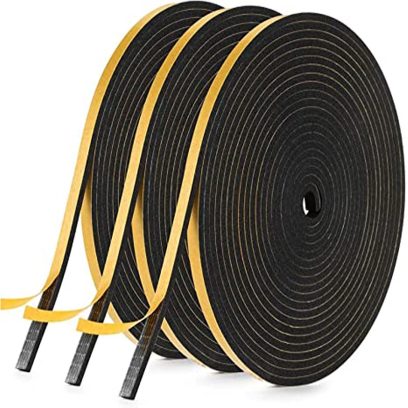 Weather Stripping Door Seal Strip Strong Adhesive Soundproof Weatherproof Foam Tape Insulation For Sliding Door