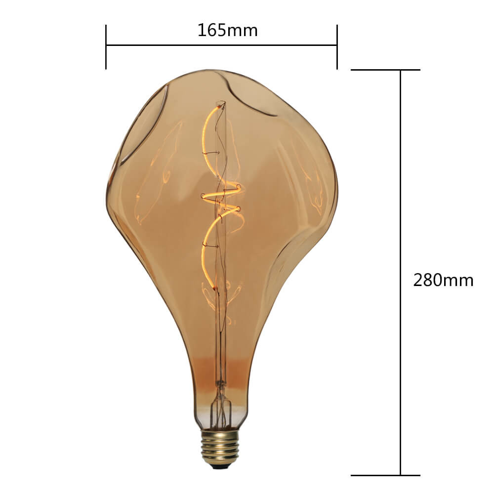 Non Radiation IC Driver 120lm/W 165mm LED Filament Bulb