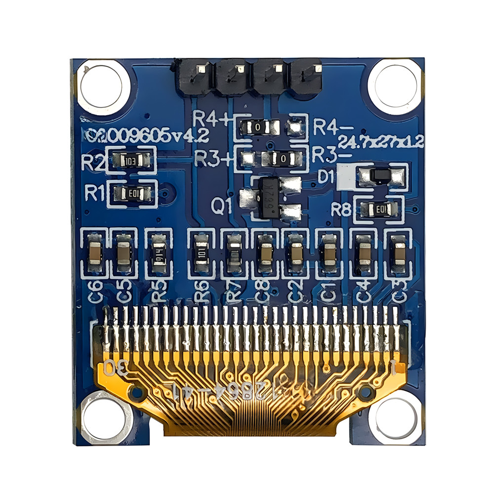 0.96 Inch OLED Display Module - 128x64 I2C, Yellow+Blue, 4-Pin Header | Best Price USA