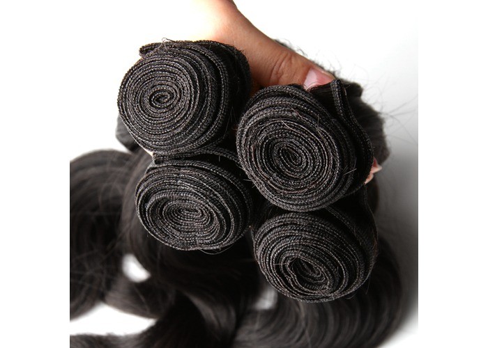 Unprocessed Custom Human Hair Wigs / U - Tip Long Pre Bonded Hair Extensions